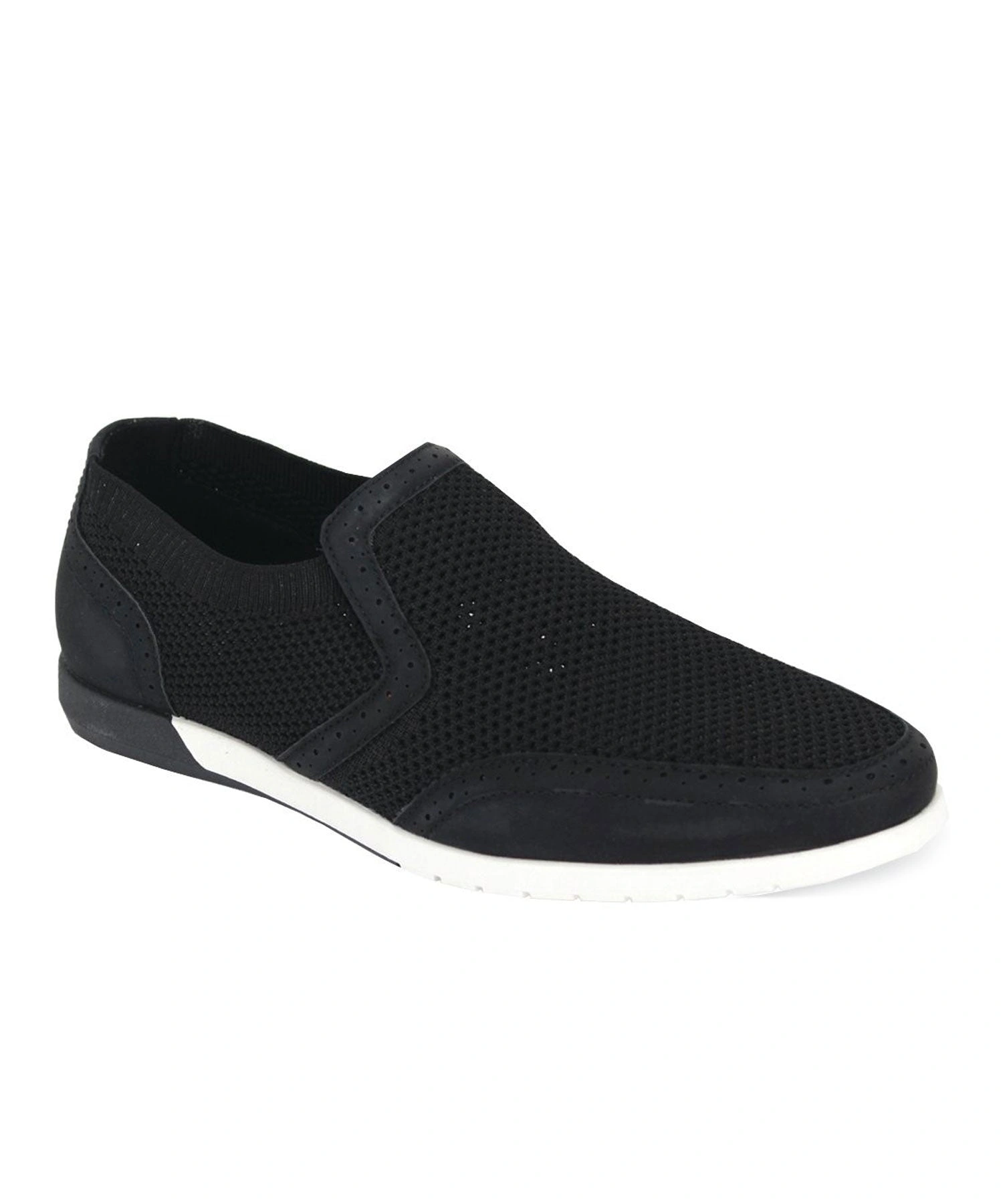 Brooklyn Breeze: Slip-On Style, Black. Effortless NYC cool in every step.