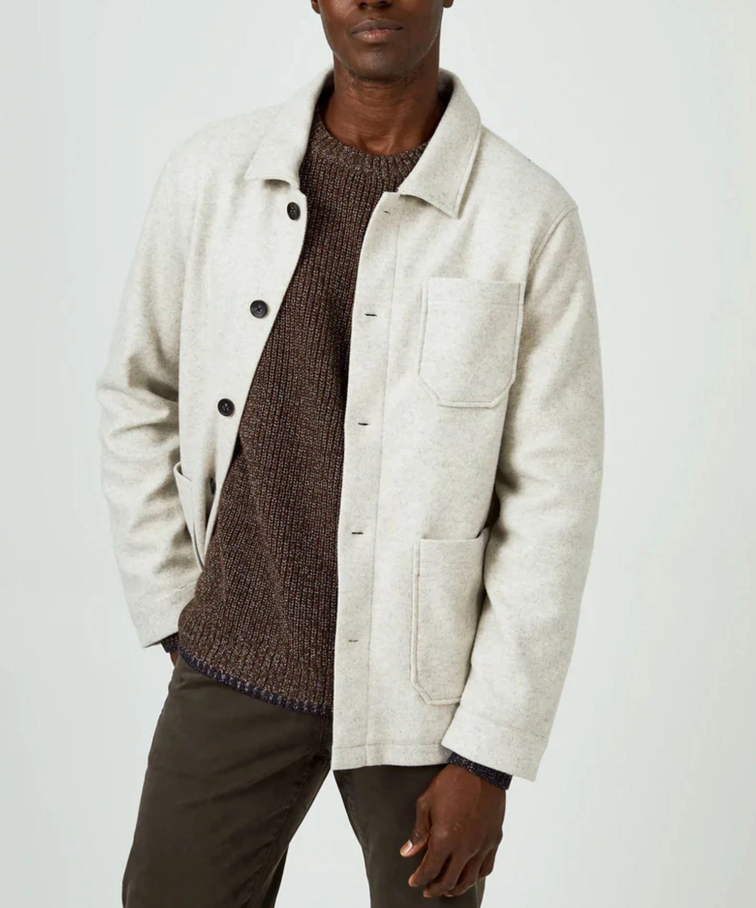 Ecru Chore Coat by 7 Diamonds: Effortless Cool. Your Everyday Essential.